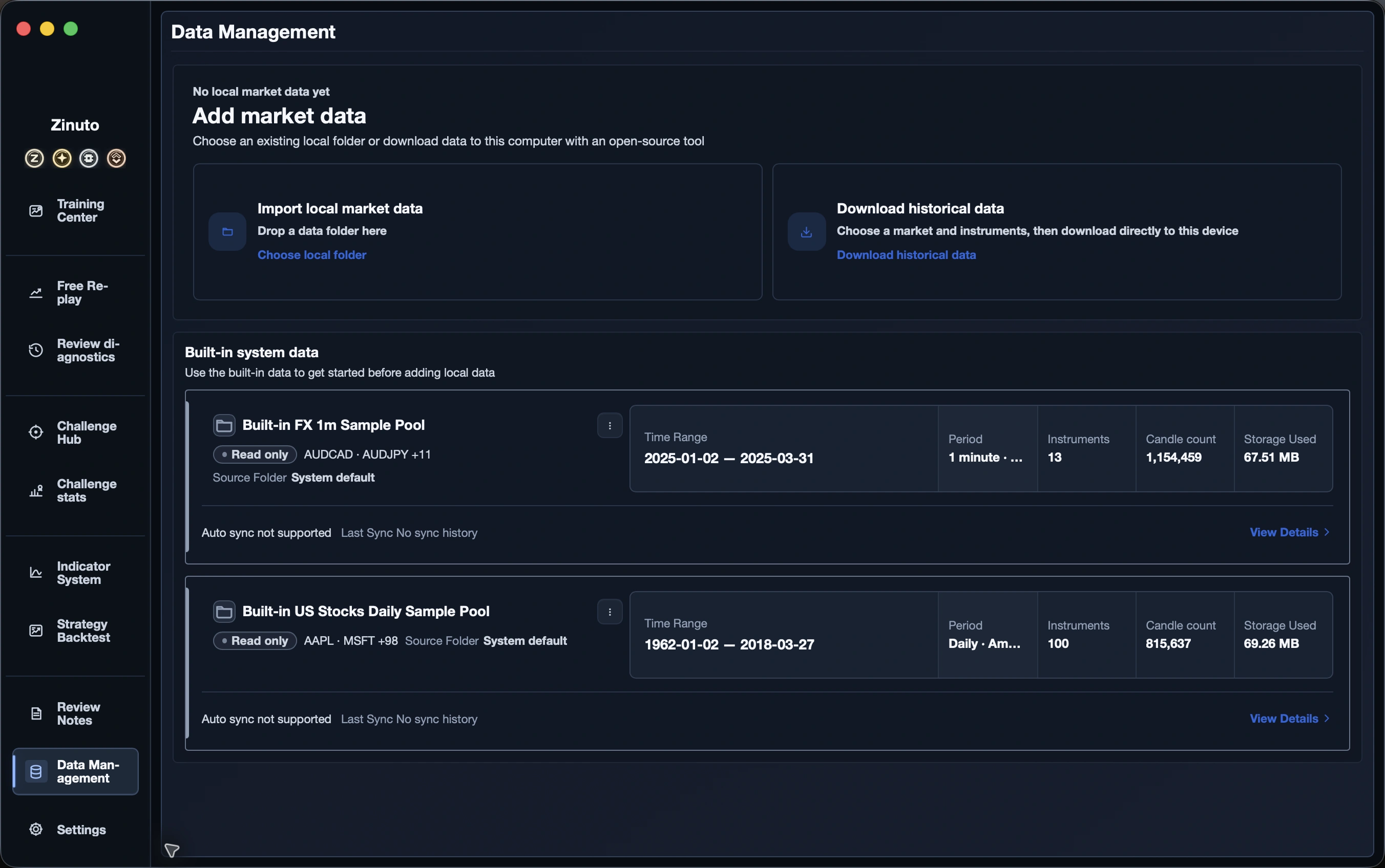 Import local data through an open-source module: Confirm your data rights
Inspect and import