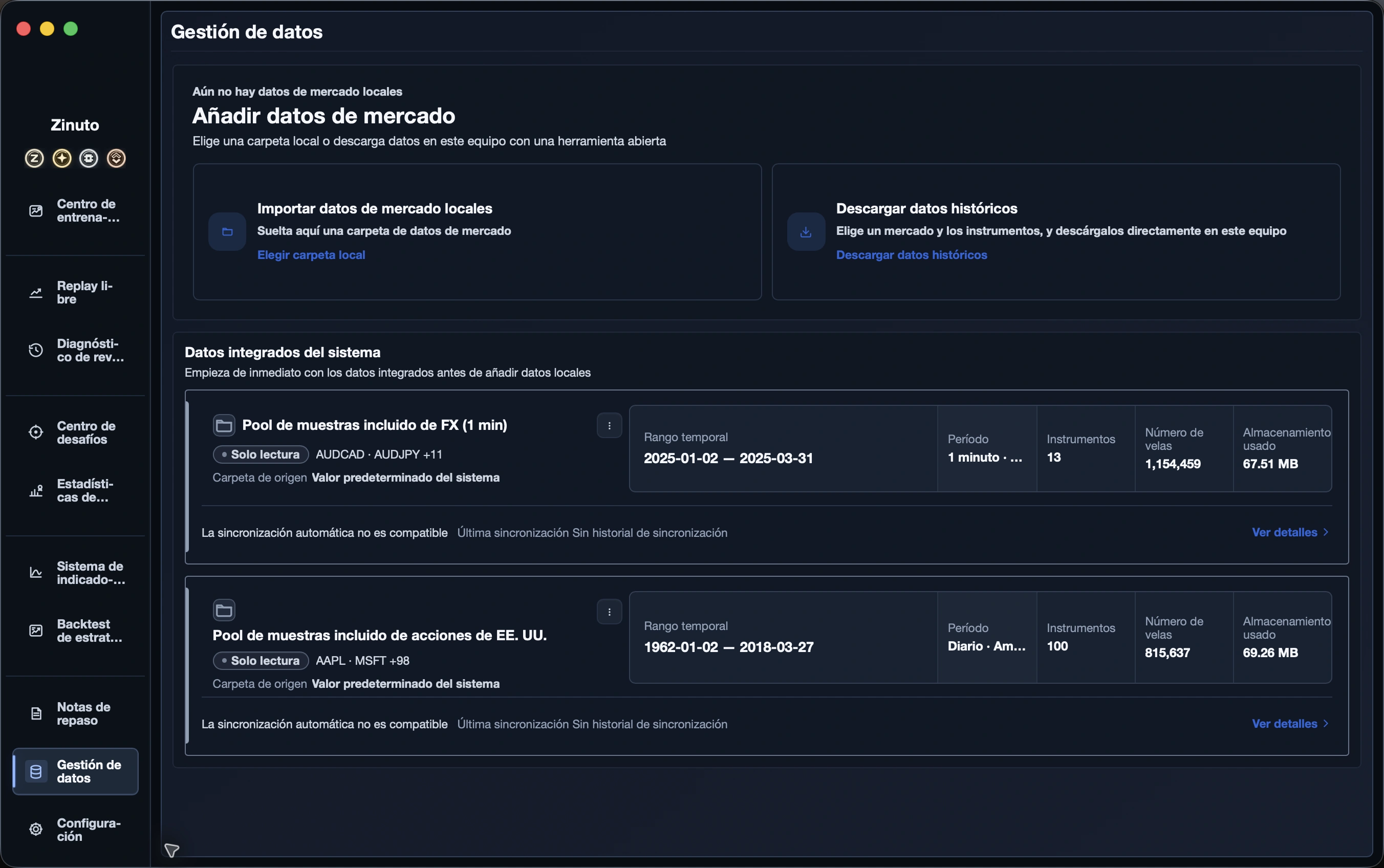 Importa datos locales mediante un módulo de código abierto: Confirma tus derechos sobre los datos antes de revisarlos e importarlos